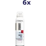 6x L'Oréal Studio Line Invisi Fix 24H Micro Diffusion Spray 250 ml