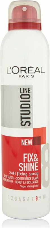 6x L'Oréal Studio Line Fix & Shine 24H Super Strong Haarspray 250 ml