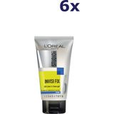 6x L'Oréal Studio Line Invisi Fix 24H Clear & Clean Gel Strong 150 ml