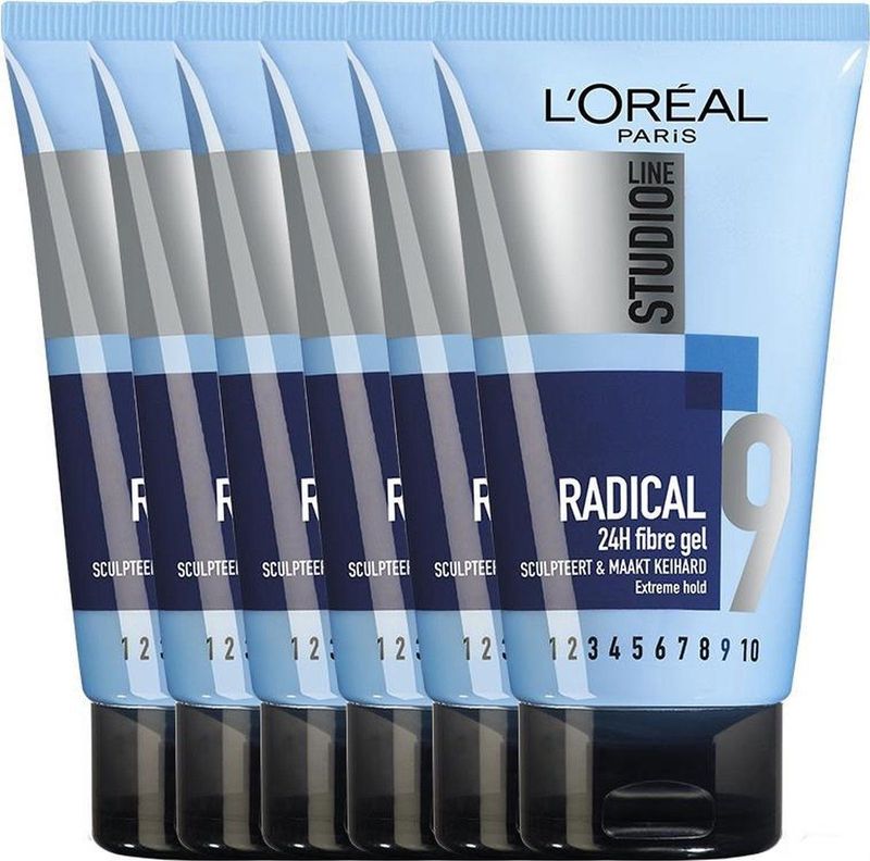 L'Oréal Paris Studio Line Radical 24H - Fibre Gel Super Strong - 6 x 150 ml