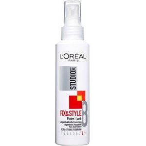 L'Oréal Paris Studio Line Stark fixerende haarspray, 24 uur ultra-sterke grip, kleeft niet, droogt niet uit, fix&style fixeerlak, 1 x 150 ml