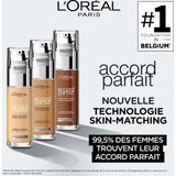 L’Oréal Paris - Accord Parfait Foundation - 4N - Natuurlijk Dekkende Foundation met Hyaluronzuur en SPF 16 - 30 ml