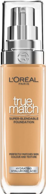 L’Oréal Paris True Match Foundation - 6,5D/W - Natuurlijk Dekkende Foundation met Hyaluronzuur en SPF 16 - 30ml - Vegan