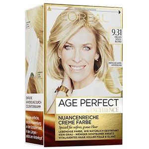 L'Oréal Paris Excelencia Age Perfect Coloración, 9,31 Helles Goldblond, 3-pack (3 x 1 stuk)