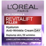 L’Oréal Paris Revitalift Filler Dagcrème - Verouderende huid, Gecombineerde huid, Normale huid, Gevoelige huid - 50ml