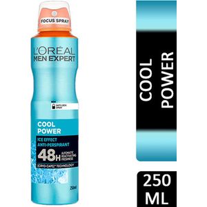 L'Oreal Men Expert Deodorant Spray Cool Power, 250 ml - 1 stuks