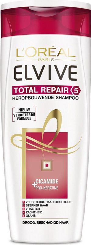 L'Oréal Paris Elvive Total Repair 5 - Shampoo - 250ml - Beschadigd haar