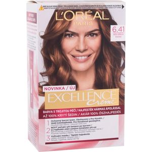 L’Oréal Paris - Excellence Creme - Haarkleuring - Tint 6.41 - Permanente Kleur