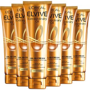 L'Oréal Paris Elvive Extraordinary Oil - Oil-in-Cream - 6 x 150 ml