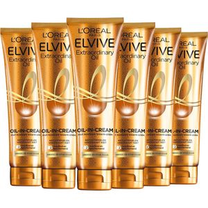 L'Oréal Paris Elvive Extraordinary Oil - Oil-in-Cream - 6 x 150 ml - Voordeelverpakking