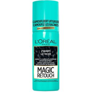 6x L'Oréal Magic Retouch Uitgroeispray Zwart 75 ml