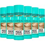 L'Oréal Paris Magic Retouch Middenblond Camouflerende Uitgroeispray Voordeelverpakking - 6 x 75ml