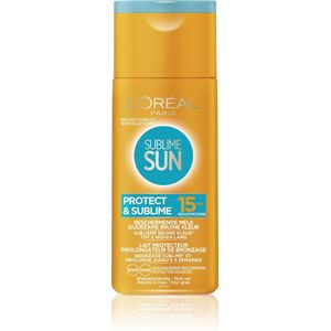 L'Oréal Paris Sublime Sun Protect & Sublime SPF15 - beschermende melk suurzame bruine kleur-200ml- Gemiddelde Besch