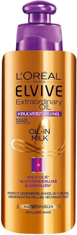 L'Oréal Paris - Elvive Extraordinary Oil Krulverzorging Oil-In-Milk - Leave-in Crème - 200ml