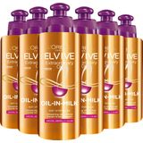 L'Oréal Paris Elvive Extraordinary Oil Krulverzorging - Oil-In-Milk - Leave-in Crème - 6 x 200ml
