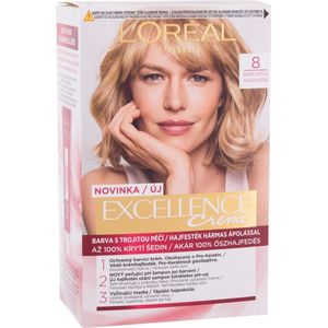 L’Oréal Paris - Excellence Creme - Haarkleuring - Tint 8 - Permanente Kleur
