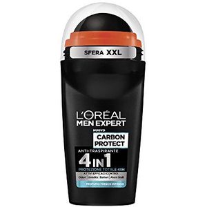 L'ORÉAL Paris Men Expert Carbon Protect Deodorant voor heren, roll-on, anti-zweet, 50 ml