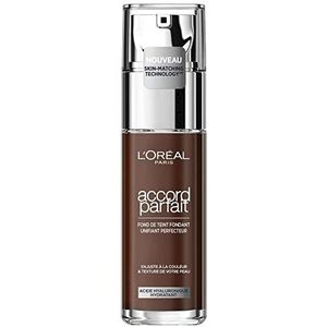 L'Oréal Paris True Match Foundation 10.C Espresso - L'Oréal Foundation met Hyaluronzuur & Natuurlijke Dekking, met SPF 17-30 ml (Perfect Match), 10.R/10.C Espresso