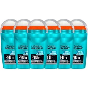 L’Oréal Paris Men Expert Cool Power Deodorant Roller - 6 x 50 ml