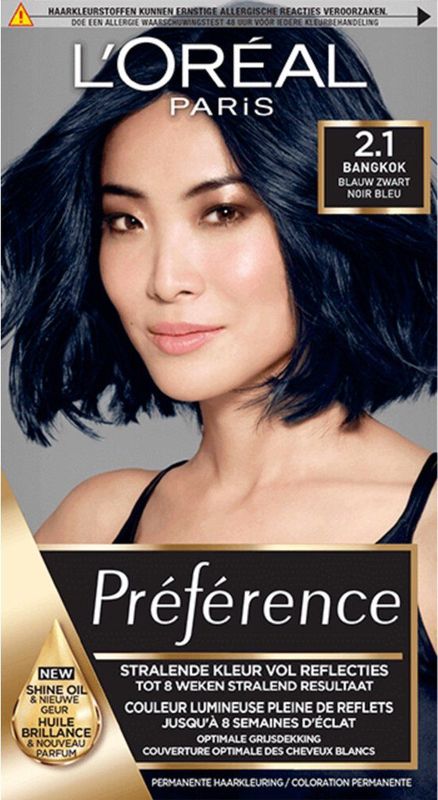 L'Oréal Paris Préférence 2.10 - Blauw Zwart - Permanente Kleuring - Extra-Langhoudend
