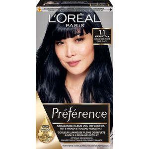 L’Oréal Paris Préférence Classic 1.1 Manhattan - Intens IJzig Zwart - Permanente Haarverf