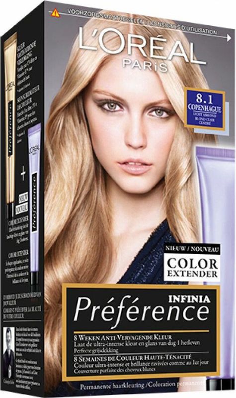 L'Oréal Paris - Preference - Haarkleuring - Licht Asblond - Permanente Haarverf