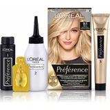 3x L'Oréal Preference Haarkleuring 9.1 Viking - Zeer Licht Asblond
