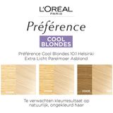 3x L'Oréal Preference Haarkleuring 10.1 Helsinki - Cool Blondes