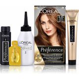 3x L'Oréal Preference Haarkleuring 6.35 Havana - Donker Goud Mahonie Blond