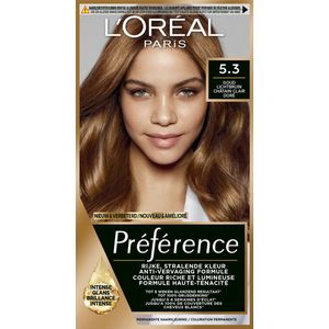 L'Oréal Paris Préférence Licht Goudbruin 5.3 - Permanente Haarkleuring