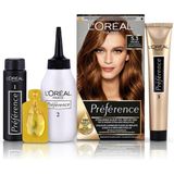 L'Oréal - Préférence - Haarkleuring - Licht Goudbruin - 3x
