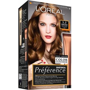 3x L'Oréal Preference Haarkleuring 5.3 Virginie - Licht Goudbruin