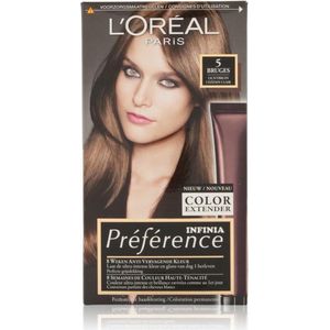 3x L'Oréal Preference Haarkleuring 05 Bruges - Lichtbruin