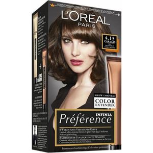 3x L'Oréal Preference Haarkleuring 4.15 Caracas - Diep Kastanjebruin