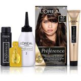 3x L'Oréal Preference Haarkleuring 04 Tahiti - Middenbruin