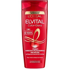 L'Oréal Paris Elvital Kleurbescherming shampoo en conditioner, voor gekleurd of gestrengeld haar, Color Glans 2-in-1, 1 x 300 ml