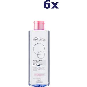 6x L'Oréal Skin Expert Micellair Water Droge en Gevoelige Huid 400 ml