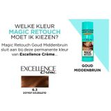 L’Oréal Paris Magic Retouch Goud Middenbruin - Camouflerende Uitgroeispray - 75 ml