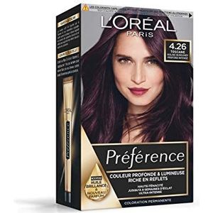 L'Oréal Paris Préférence permanente haarkleur, kleur: Toscane (4.26), Viool Intense