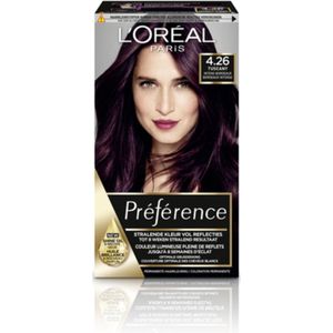 3x L'Oréal Préférence Permanente Haarkleuring 4.26 Intens Bordeaux