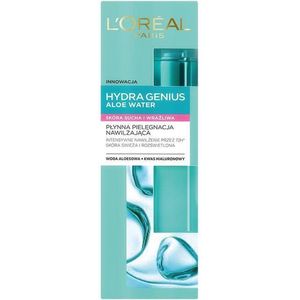 L'Oréal Paris, Gezichtscrème, L'Oréal Hydra Genius Aloë Water Lotion voor Droge en Gevoelige Huid 70ml (70 ml, Gezichtstonic)