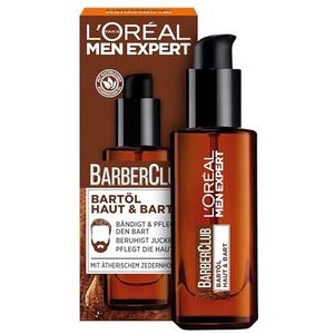 L'Oreal Paris Men Expert L’Oréal Paris men expert L'Oréal Men Expert Barber CLUB HUILE POUR BARBE peau et barbe, Lot de 1 paquet (1 x 30 ml)