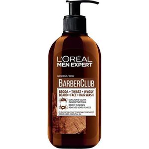 L'Oréal Paris - Barber Club - 3-in-1 Gel - Voor Baard en Gezicht - 200ml