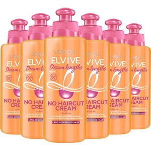 L’Oréal Paris Elvive Dream Lengths No Haircut Cream - Lang, Beschadigd Haar - 6 x 200ml