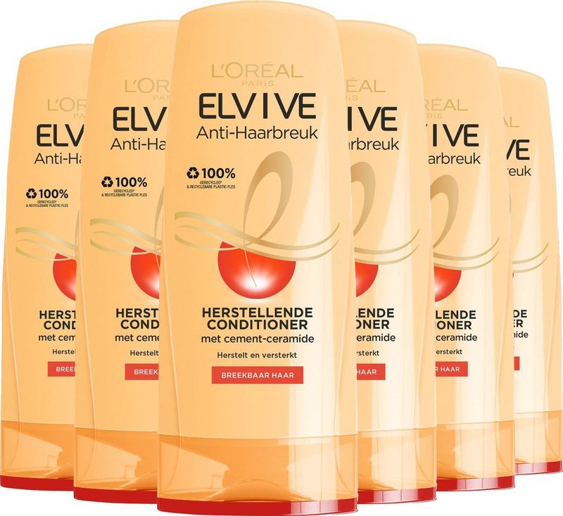 L'Oréal Paris Elvive Anti-Haarbreuk - Conditioner - 6 x 200ml