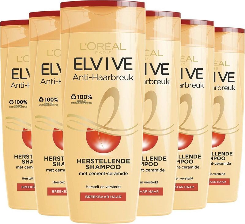 Aanbieding: 6x L'Oreal Elvive Anti-haarbreuk shampoo (250 ml)