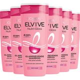 L'Oréal Paris Elvive Nutri Gloss - Shampoo - Dof haar - 6 x 250ml