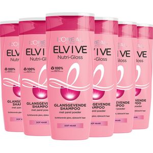 6x L'Oreal Elvive Nutri Gloss shampoo (250 ml)