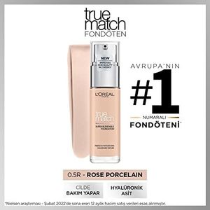 L’Oréal Paris True Match Foundation - Natuurlijk dekkende foundation met Hyaluronzuur en SPF 16 - 0.5R/C - 30 ml