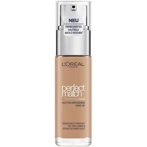 L'Oréal Paris Perfect Match 4.5.N True beige Makeup vloeistof, perfect in combinatie met de huidtint voor een absoluut natuurlijke tint, verzorgt de huid, 1 stuk